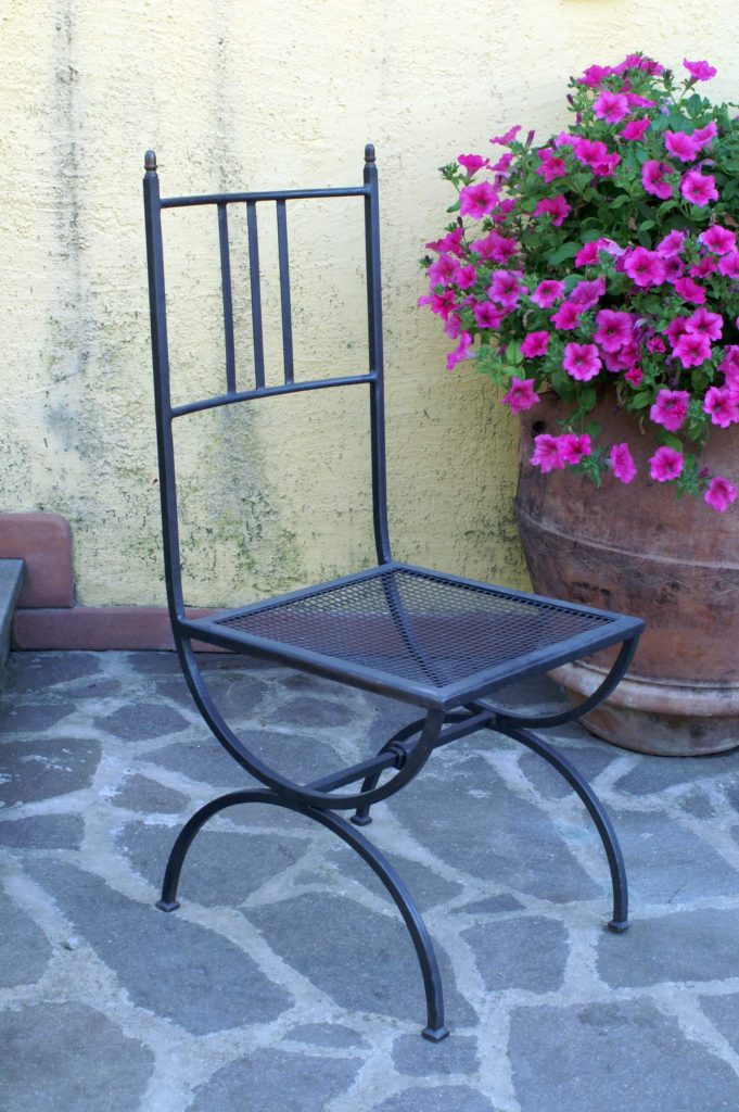 aubaho Set tavolo da giardino 4 sedie in ferro battuto mobili da giardino in ferro